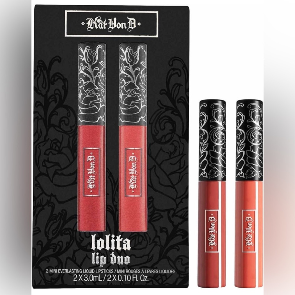 KAT VON D KVD Everlasting Liquid Lipstick Color Travel Size Lolita & LOLITA II